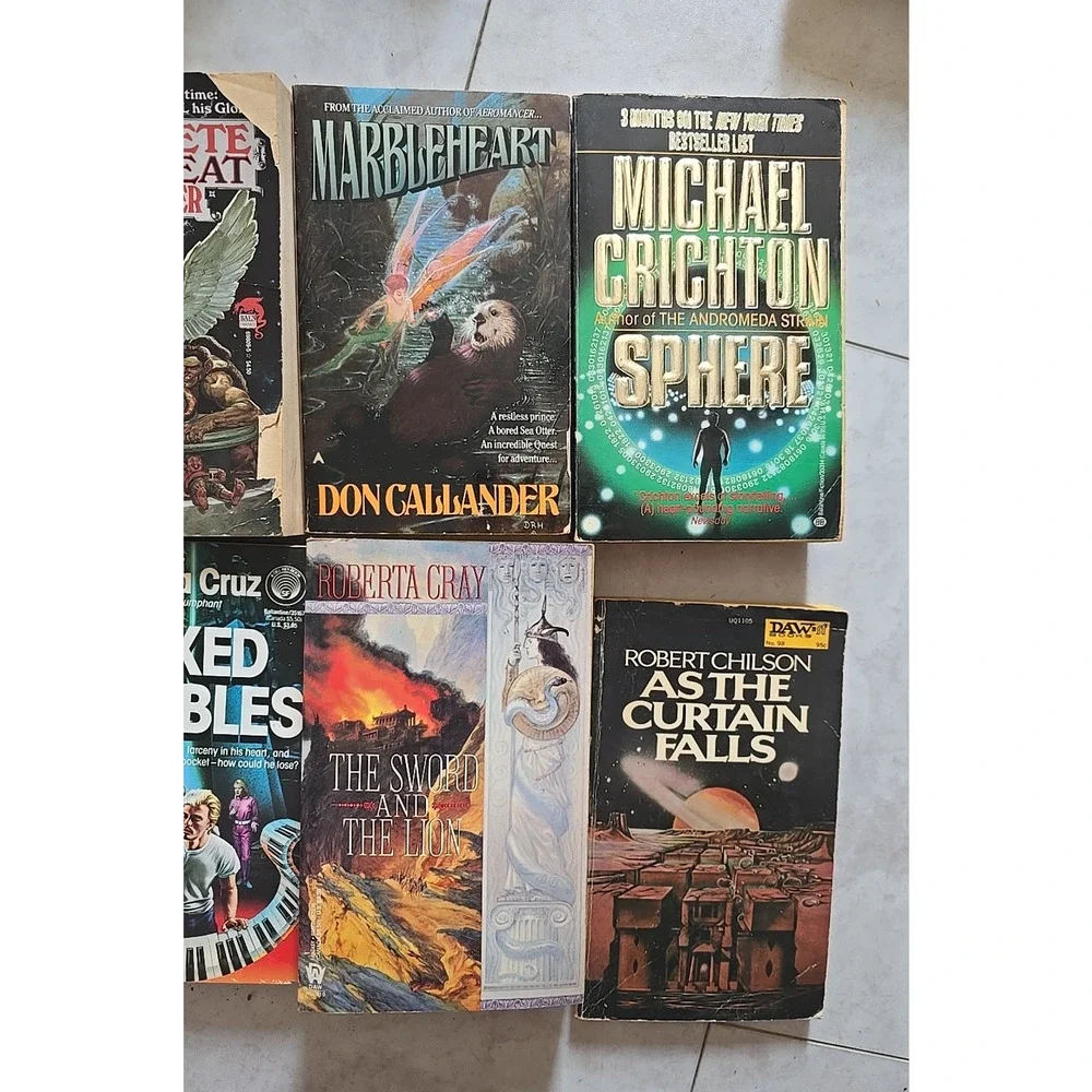 Lot of 6 VTG Chilson, Da Cruz, Crichton, Callander, Cray, Pratt &‎ De Camp Books
